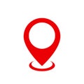 Pin map marker pointer icon, GPS location symbol Ã¢â¬â for stock